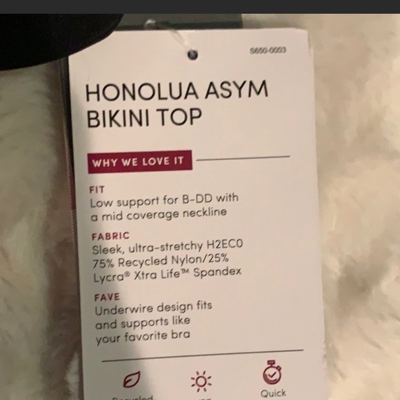 Athleta Honolua Asym Bikini Top - Picture 2 of 3